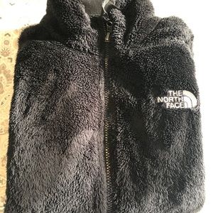 Northface fuzzy zip up jacket